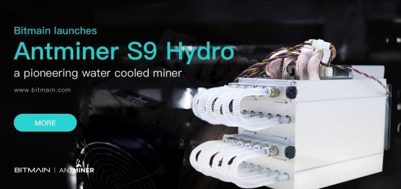 Antminer S9 Hydro  Bitmain       18 TH/S   