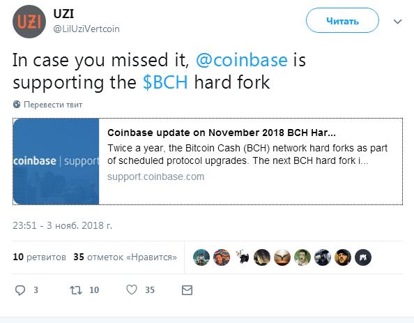 Coinbase  Binance   Bitcoin Cash