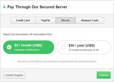 Grooveshark-Bitcoin-Payments
