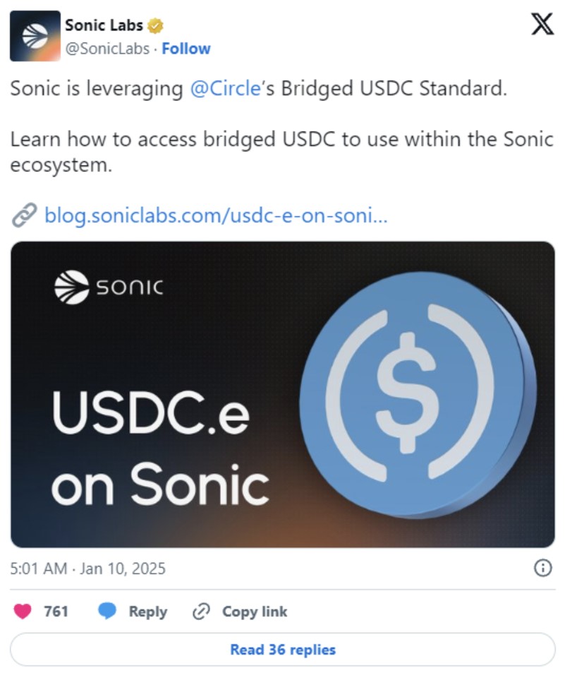 sonic usdc