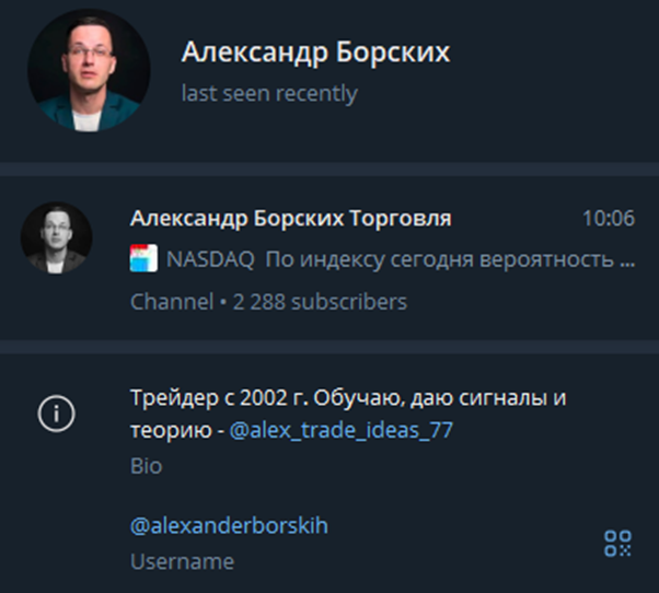 александр борских торговля