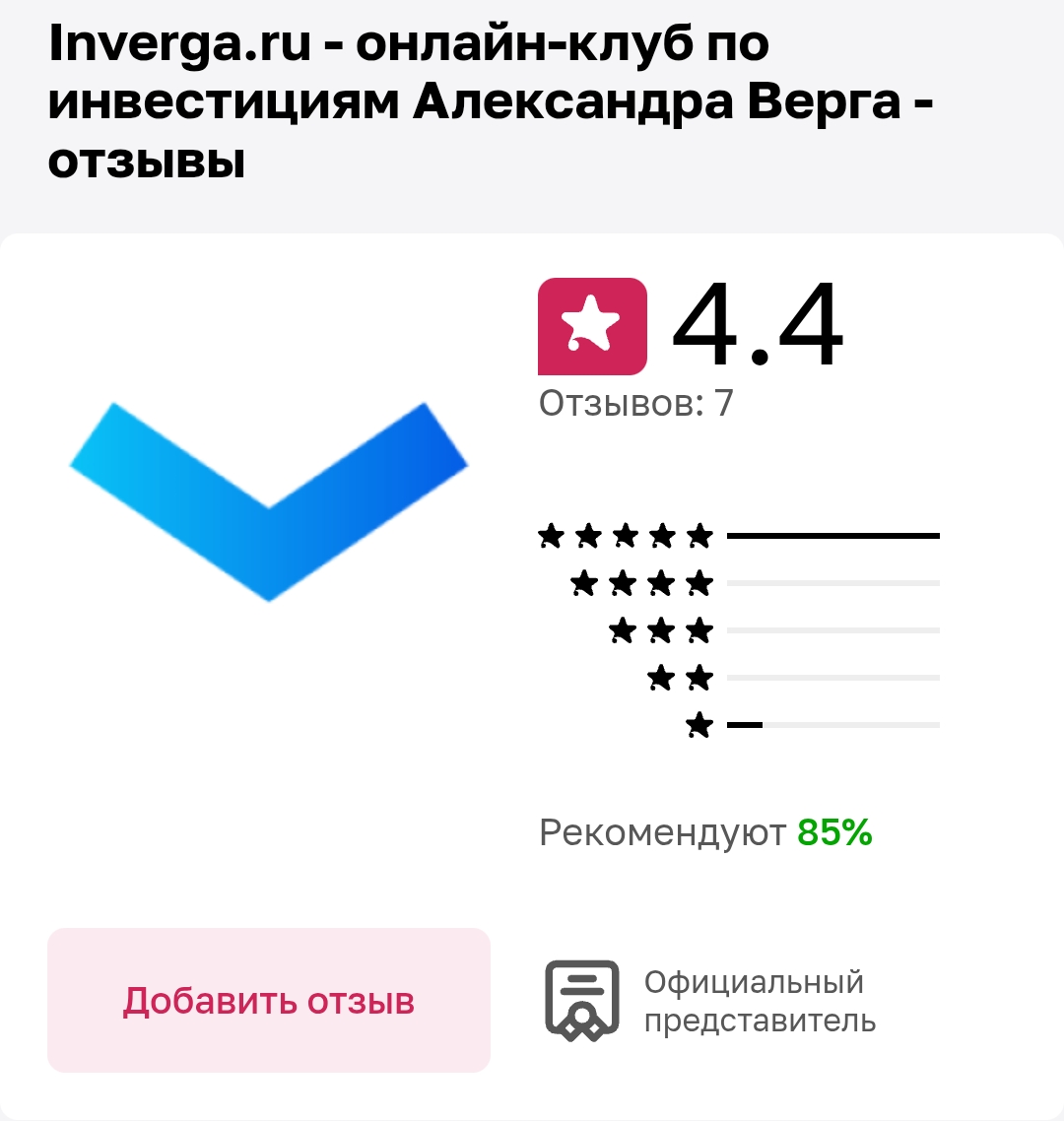 александр верга трейдер