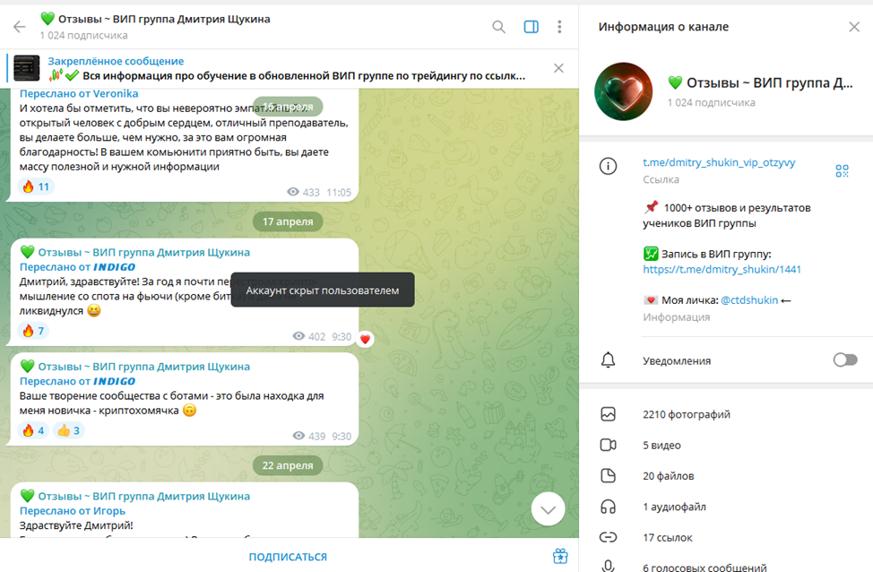 дмитрий щукин трейдинг
