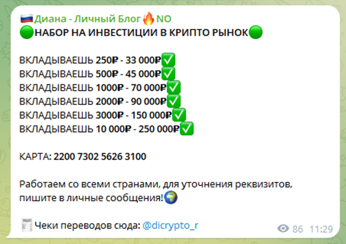 сафина диана николаевна криптовалюта