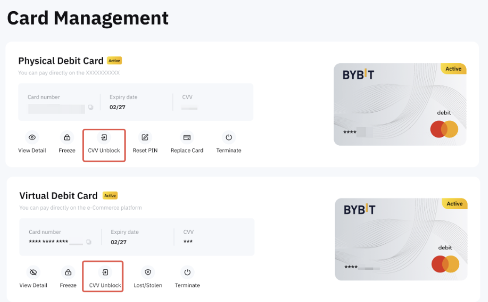 bybit card managment bybit card managment